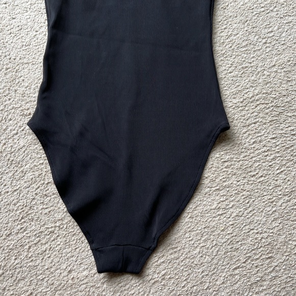 H&M TREND Black STRETCH BANDAGE BODYSUIT TOP  Tank Top Blouse Tee Sleeveless 6 - Picture 11 of 11